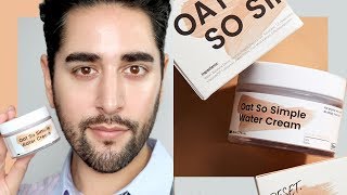 Oat So Simple Water Cream Review  Krave Beauty ✖ James Welsh [upl. by Welby738]