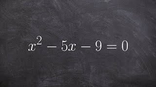 Find the roots of a quadratic using the quadratic formula [upl. by Madonia109]