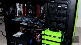 2012 Desk Tour amp PC Build Intel Core i7 3930k AMD 7950 Dual Monitors CM 690 II Advanced [upl. by Kcirdde]