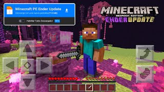 Nueva ACTUALIZACION DEL END en MINECRAFT PE 121  Ender update AddonMod Minecraft PE [upl. by Enilemme]