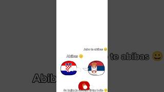 Abibas🥰 edit short serbia montenegro croatia countryballs funny memes balkan [upl. by Bick]