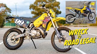 750 Suzuki RMX250 Dirt Bike Transformation TimeLapse Complete Rebuild [upl. by Ailaza312]