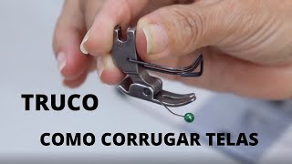 TRUCO COMO FRUNCIR LA TELA CON UN ALFILER  TRUCO DE COSTURA [upl. by Tenner]