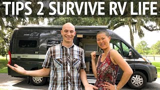 Top 12 Tips to Survive RV Living amp Van Life [upl. by Tabshey]