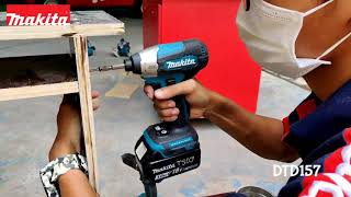 Demo Makita DTD157  Cordless Impact Driver 18V  140Nm  Brushless Motor [upl. by Lucila85]