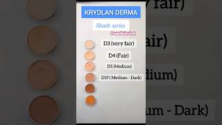 Krylon Derma Shades for Bridal makeup shorts bridalvanity [upl. by Raye]