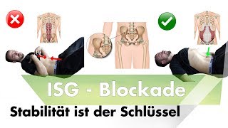 ISG Blockade lösen  Bauchmuskeln richtig anspannen [upl. by Emogene]