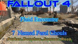 Fallout 4 Fluid Encounter 7 Named Feral Ghouls [upl. by Nneb780]