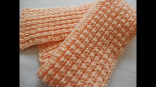 BEGINNERS SCARF You Cant Mess This Up Even If You Try Its That EASY crochet [upl. by Nerta]