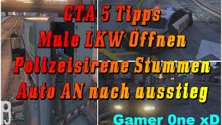 GTA 5 Tipps LKW TürSirene StummAuto anFull HDGER Gepatcht [upl. by Lorrin431]