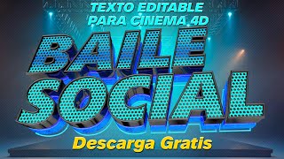 Texto editable para cinema 4d gratis 4 [upl. by Behrens]