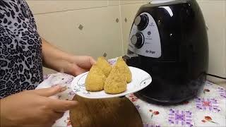 coxinha assada na fritadeira sem óleo [upl. by Isabeau724]