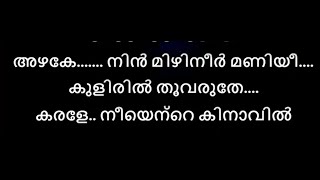 Azhake Ninmizhineer Karaoke with Lyrics malayalam  Amaram malayalam karaoke azhake nin mizhineer [upl. by Labotsirhc991]