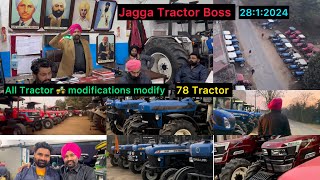 Jagga Tractor Boss 2812024 John Deere new Holland Mahindra Arjun novo modify modifications [upl. by Adiel]