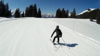 Skiing Chalet Neuf at Châtel in March 2016 [upl. by Hendel]