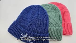 Free Style Pattern Beanie China factory Adult Ribbed Knit Hat Knitting Hat For Baby [upl. by Wamsley]