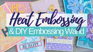 Heat Embossing Hacks amp DIY Embossing Wand  Lots Of Tips [upl. by Nyar652]