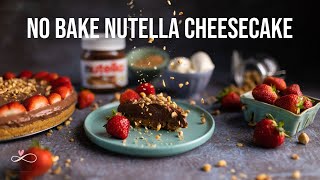 Best Ever Nutella Cheesecake Recipe  Eggless amp No Bake  Infinity Platter  2021 [upl. by Yesmar]