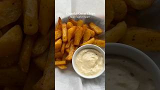 Chunky baked chips with Mayo garlic sauce asmrfood asmr [upl. by Hite]