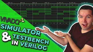 Vivado Simulator and Test Bench in Verilog  Xilinx FPGA Programming Tutorials [upl. by Kendrick699]