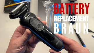 Braun shaver series 5 Disassembly Battery Replacement [upl. by Cassell]