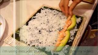 Easy to Make Sushi Rolls วิธีทำซูชิ [upl. by Zielsdorf]