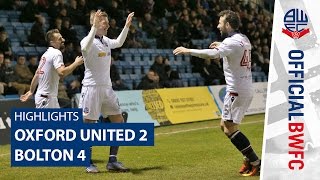 HIGHLIGHTS  Oxford United 24 Bolton [upl. by Sillad198]