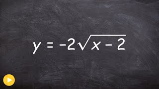 How to graph the equation of a square root [upl. by Cenac788]