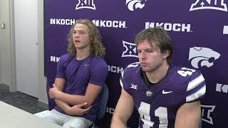 Avery Johnson and Austin Moore Kansas State Postgame Press Conference vs BYU [upl. by Enayr]