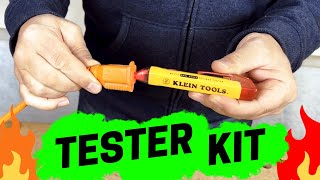 HOW TO USE Klein Tools Voltage amp Outlet Tester  review [upl. by Garaway]