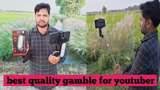 best mobile gimbal for youtuber  mobile gimbal Q09  best quality mobile gimbal [upl. by Aliekat]