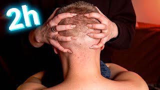 ASMR 2Hour Stress RELIEF  Scalp and Nape Scratching for Better Sleep No TALK [upl. by Jerroll711]