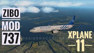 XPlane 11 test on my Intel Rig i5 4460  GTX 960 with ZIBOmod 737800 [upl. by Adehsar]