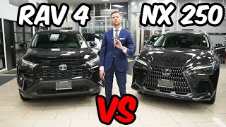 2023 Toyota RAV 4 vs Lexus NX 250 Full Review [upl. by Aihcsrop828]