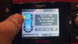 Snapon® TPMS4 Manual Relearn for Ford Escape without Scan Tool [upl. by Liddle]