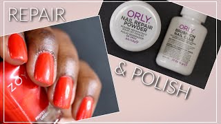 Orly Nail Rescue Kit Demo and Manicure [upl. by Stenger]