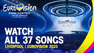 Eurovision Official Roundup All 37 Songs Of Eurovision 2023  UnitedByMusic [upl. by Toogood]