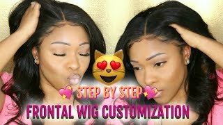 How I Customize My Lace Frontal WIGS Hairline  Step By Step  Natural Frontal Hairline  HairSpells [upl. by Obocaj328]