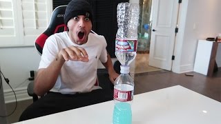 WATER BOTTLE FLIP WORLD RECORD CHALLENGE [upl. by Neerom298]