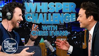 Whisper Challenge with Chris Evans  The Tonight Show Starring Jimmy Fallon [upl. by Malinin659]