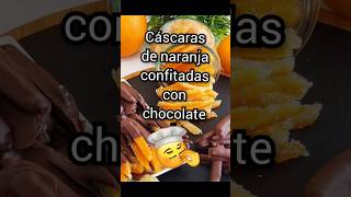 Cómo hacer cáscaras de naranja confitadas con chocolate suscribetealcanal recetasfaciles [upl. by Botti168]