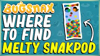 WHERE TO FIND AND HOW TO CATCH A MELTY SNAKPOD IN BUGSNAX  FROSTED PEAK  BUGAPEDIA [upl. by Nomal]