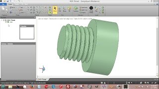 DesignSpark Mechanical Nicer Thread Rounded Root [upl. by Emina116]