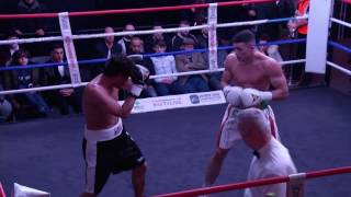 Mark Heffron Vs Michael Mora  Liverpool 261116 [upl. by Eiltan]