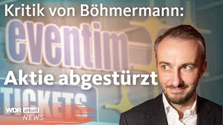 Böhmermann kritisiert Eventim im ZDF Magazin Royale wegen hoher Ticketgebühren  WDR Aktuelle Stunde [upl. by Zehc]