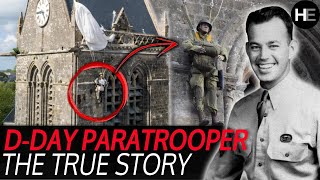 The DDay Paratrooper Hanging From The Church  SainteMèreÉglise  Normandy WW2 [upl. by Hayikaz929]