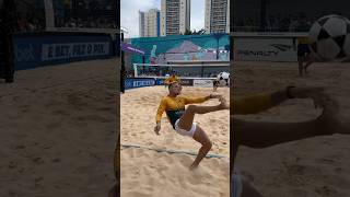 Footvolley at its best futevolei sport football footballshorts footvolley futebol soccer [upl. by Alarick]