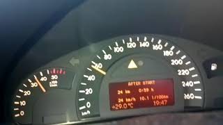 Mercedes W203 200 CDI acceleration 0140 kmh [upl. by Aliekahs]