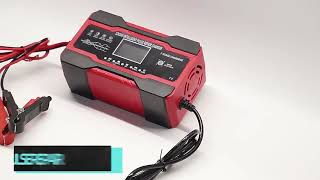 Redresor Auto Inteligent Digital Andowl 7 cicluri de incarcare Baterie Auto Smart rosu [upl. by Ilat]