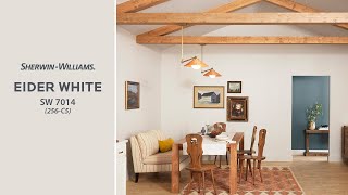 Aug 2021 Color of the Month Eider White  SherwinWilliams [upl. by Unni]